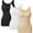 3 packs: Black/white/nude, variant on MANIFIQUE 3 Packs Shapewear Tank Tops with Built in Bra for Women Tummy Control Shaper Cami Compression Body Shaper