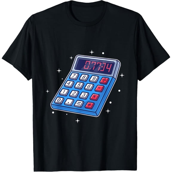 Exquisite and comfortable-Calculator Costume Halloween Easy Cosplay Math Calculator T-Shirt