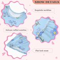 thumbnail image 4 of Girls' Summer Sleeveless Dress Soft Cotton A-Line Dress Blue Flowers Pattern 8Y, 4 of 7