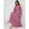 thumbnail image 2 of Textured Long Sleeve Crew Neck Maxi Dress, 2 of 7