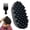 Black hairbrush + Plastic hair pick, variant on ABCISI Rubber Curling Hair Brush –Durable Washable Curling Comb For Men Women, Styling Tool for Curly, Coiled, 4C Hair, Twist Comb for Home Salon (Black Hairbrush + Plastic Hair Pick)