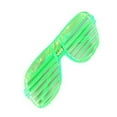 thumbnail image 4 of Gafas de sol LED que brillan en la oscuridad, gafas con persiana iluminadas intermitentes para fiesta de Halloween, color verde, 4 of 5