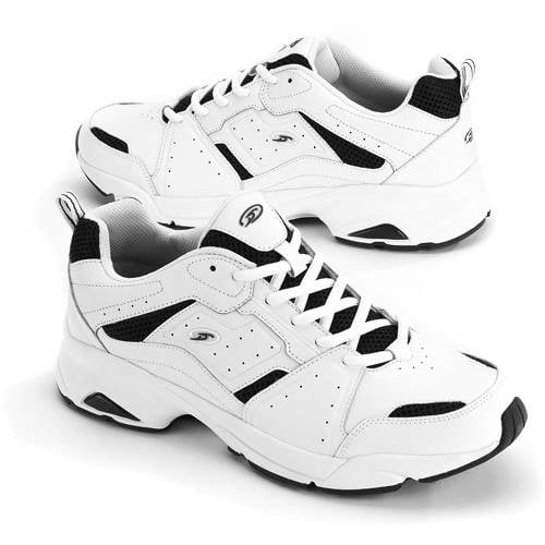 dr scholls mens white tennis shoes