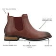 thumbnail image 4 of Vance Co. Mens Landon Tru Comfort Foam Pull-on Round Toe Chelsea Boot, 4 of 8