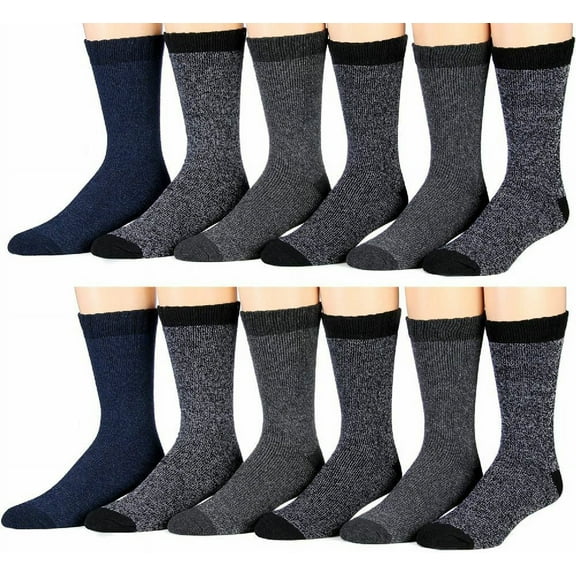 Men Winter Heavy Duty Heated Thermal Warm Insulated Boots Socks 9-13 Lot