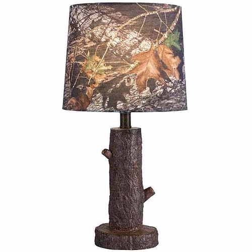 Mossy Oak Stump Accent Lamp With, Mossy Oak Lamp Shade