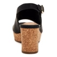 thumbnail image 3 of GIANI BERNINI Womens Black 1" Platform Logo Adjustable Strap Comfort Celinaa Round Toe Block Heel Buckle Slingback Sandal 9 M, 3 of 3