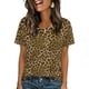thumbnail image 5 of Ceisia Men's Leopard Print Crew Neck T-Shirts, Stretchy Breathable Casual Short Sleeve Tops Gifts, 5 of 9