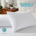 thumbnail image 5 of Bare Home Pillow Protector - Waterproof - Vinyl Free - Hypoallergenic - Standard Size, Pack of 2, 5 of 9