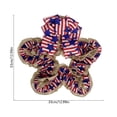 thumbnail image 3 of Independence Day Fabric Pentagram Wreath Door Hanging Ornament, Bright Patriotic Design, Lightweight Comfortable Build, Secure Stitching Decor for Party Home Door Photo Holiday, 3 of 6