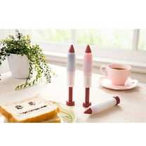KONTONTY Food Grade Silicone Chocolate Decorating Pen Food Writing Pen Cake Cookie Cream Pastry Baking Tool (13.5x2.7cm)