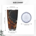 thumbnail image 4 of Balery Astronaut Exploring Mars Pattern 20oz Insulated Car Cup with Dual Drink Lids, Stainless Steel Travel Mug Eco-Friendly and Leak-Proof-Straw Three-piece Set, 4 of 8