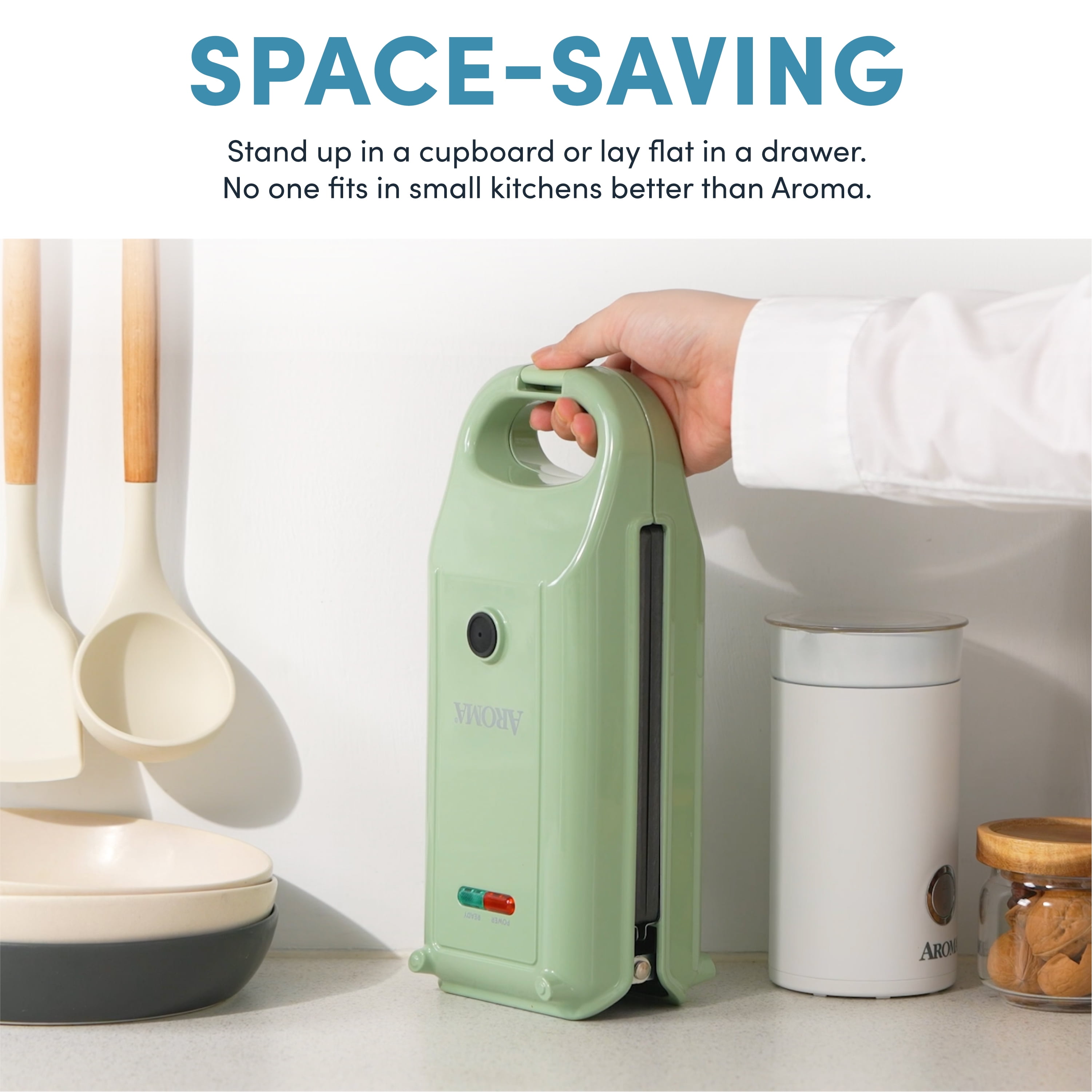 Aroma Swap & Flip Waffle Maker, New