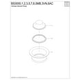 thumbnail image 3 of Kingston Brass BS3002 Garbage Disposal Flange in Polished Brass, 3 of 5