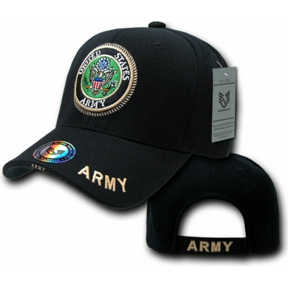 The Legend Military Caps, Army, Black
