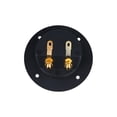 thumbnail image 3 of SHOWERORO 2Pcs Subwoofer Box Terminal Cups for Signal Transfer Black ABS Round Design, 3 of 4