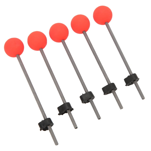 5 Pcs Pointe de Canne à Pêche sur Glace, Pointe à Ressort en Acier Inoxydable Portable pour Pêche en Plein Air