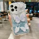 thumbnail image 3 of Funda con cordón degradado de mariposa brillante para iPhone, 14, 13, 15, 16 Pro Max, 12, 11, X, Xr, Xs, 8, 7 Plus, cadena de muñeca de mano, cubierta de onda suave, 3 of 4