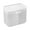 Transparent, variant on Naierhg Cotton Pads Organizer Multi-purpose Dust-proof Transparent Visible Desk Independent Double-Compartment Storage Box for Bathroom