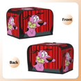 thumbnail image 2 of Funda para tostadora de 2 rebanadas de Courage The Cowardly Dog, funda protectora contra el polvo y las huellas dactilares para pan, funda de poliéster para pequeños electrodomésticos de cocina, 2 of 6