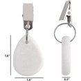 thumbnail image 2 of 12 piezas de pesas para manteles, pesas para manteles de mármol y piedra para interiores y exteriores, colgador de mantel resistente en forma de lágrima con clips de metal para pati, 2 of 5