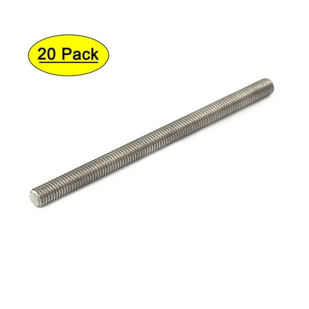 

Unique Bargains M5 x 80mm 304 Stainless Steel Fully Threaded Rod Bar Studs Silver Tone 20 Pcs