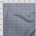 thumbnail image 2 of oneOone Cotton Jersey Light Grayish Blue Fabric Leaves & Floral Block Diy Clothing Quilting Fabric Print Fabric By Yard 58 Inch Wide, 2 of 4