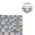 thumbnail image 5 of Yayeee Shower Curtain with Hooks 72"x72" Waterproof Fabric Bathroom Hanging Decor, Light Blue Shimmering Pattern, 5 of 5