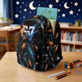 thumbnail image 4 of Whosucclay Neon Lightning Bolt Pattern School Bookbag for Boys Girls, Multi-pocket Classification Backpack Middle School Kindergarten with Spacious Multi-Pockets, 4 of 8