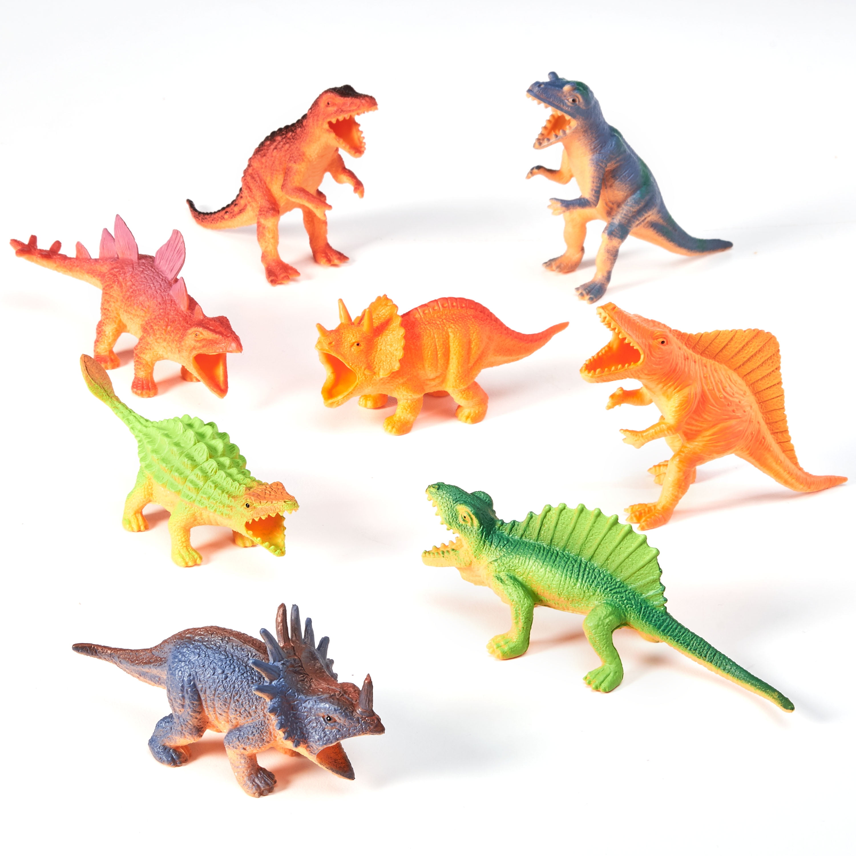 Anguirus et Plus FBGood Dinos Toy Décoration de Voiture de Poupée de Jouet de Dinosaure 10PC Ensemble dornements pour Noël Comprenant Godzilla Mechagodzilla 10PC Showa Gigan 