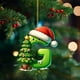 thumbnail image 2 of Adorno de Letra de Árbol de Navidad de Acrílico 2D | Impresión a doble cara | Colgante inicial de 26 alfabetos | Decoración navideña | Regalo para la familia | Decoración colgante versátil | 1 pieza, 2 of 4
