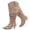 BeigeMF 062, variant on Women's Extra Wide Calf Knee‑High Slouchy Boots, True Wide Width Kitten Heel Plus Size Comfort Boot.