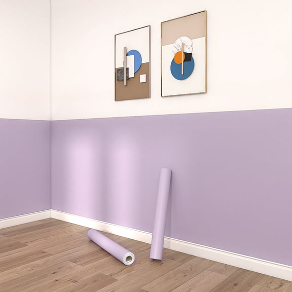 Namzi Stick Wallpaper 5 Yards Self-Adhesive for Cabinets, Drawer Liner, Kitchen Bedroom Wall Stickers, Easy Peel Stick Renovation,Purple