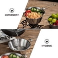 thumbnail image 3 of OULII Camping Equipment Stainless Steel Camping Pot Round Foldable 1 Set 5.5*5.5*2.4in, 3 of 8