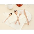 thumbnail image 4 of REGALWOVEN 4 Piece Silverware Set with Serving Utensils, Stainless Steel Flatware, Mirror Polished Cutlery Set for Kitchen Eating Tableware Rose Gold 4, 4 of 6