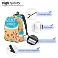thumbnail image 4 of Bixox Hello Summer1 Printing Canvas Backpack Lightweight Casual Travel Backpack School Backpack Fits 15.6 Inch Notebook, 4 of 5