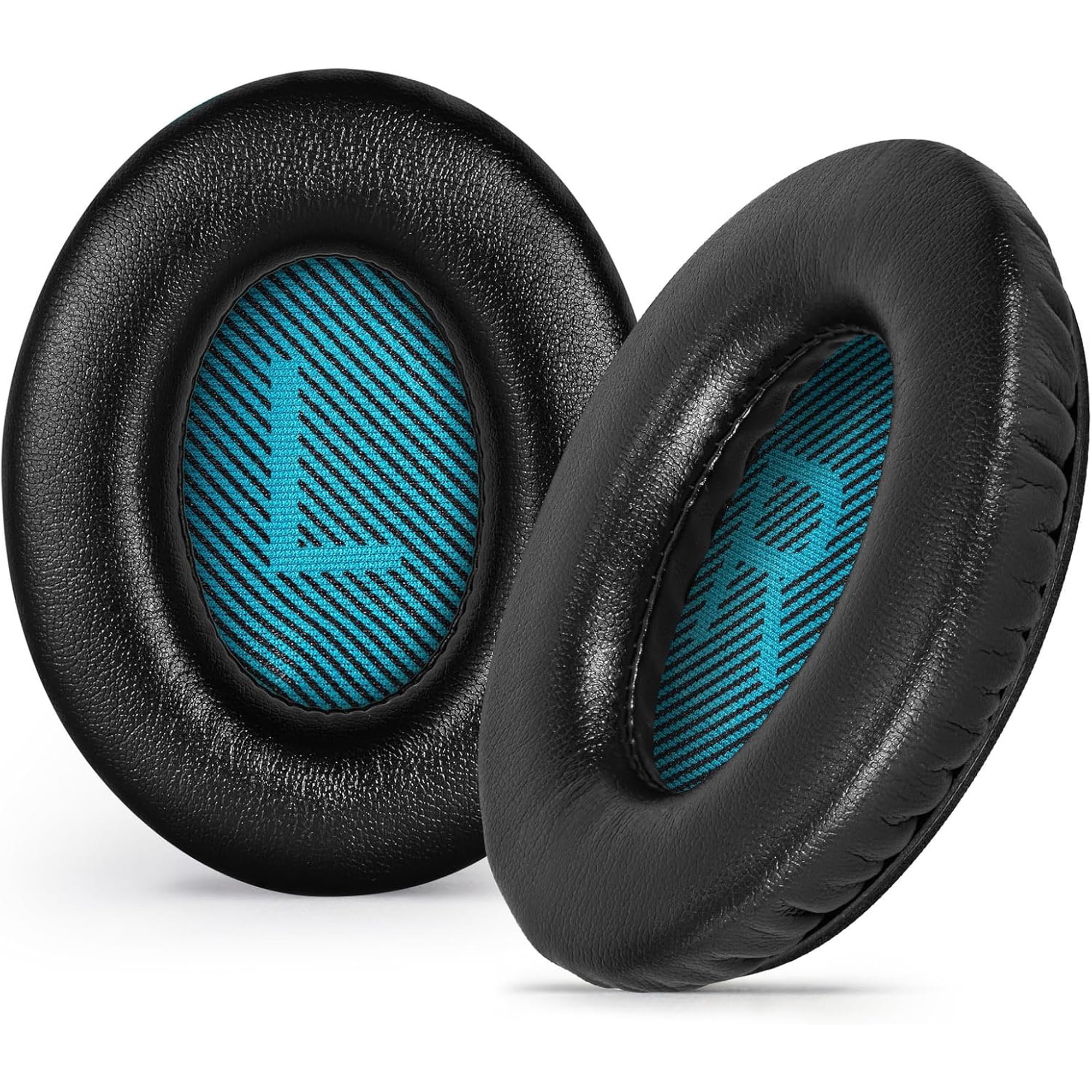 Replacement Ear Pads for Bose QuietComfort QC 35 (ii) 25 15 2 Headphones, Tear-Proof Earpads Cushion for QC35 (ii) QC25 QC15 QC2 SoundTrue/SoundLink AE2/AE2i/AE2w Around-Ear Headphones (Black)