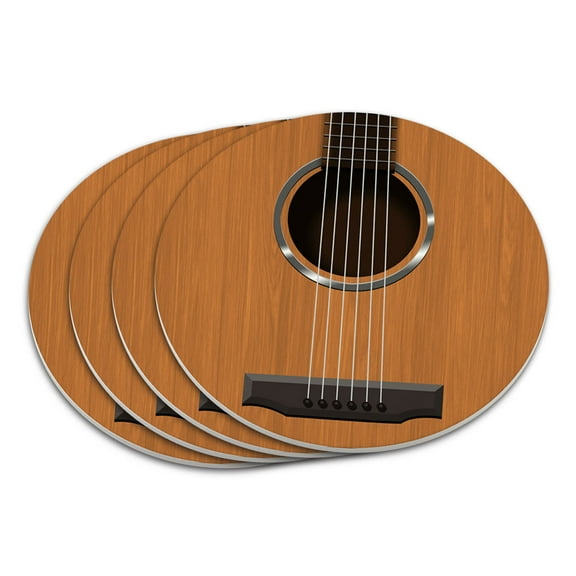 Acoustic Guitar Strings Coaster Set