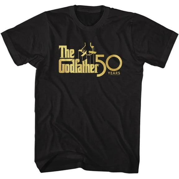 The Godfather 50 Years Black Adult T-Shirt 2Xlt