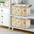 thumbnail image 2 of Yayeee Foldable Storage Basket for Shelves with Handles Waterproof Cloth Bins, Retro Pink Stars, 2 of 7
