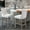 Beige, variant on Solid Wood Construction & Button Tufted Design / Durable Seating for Home Use