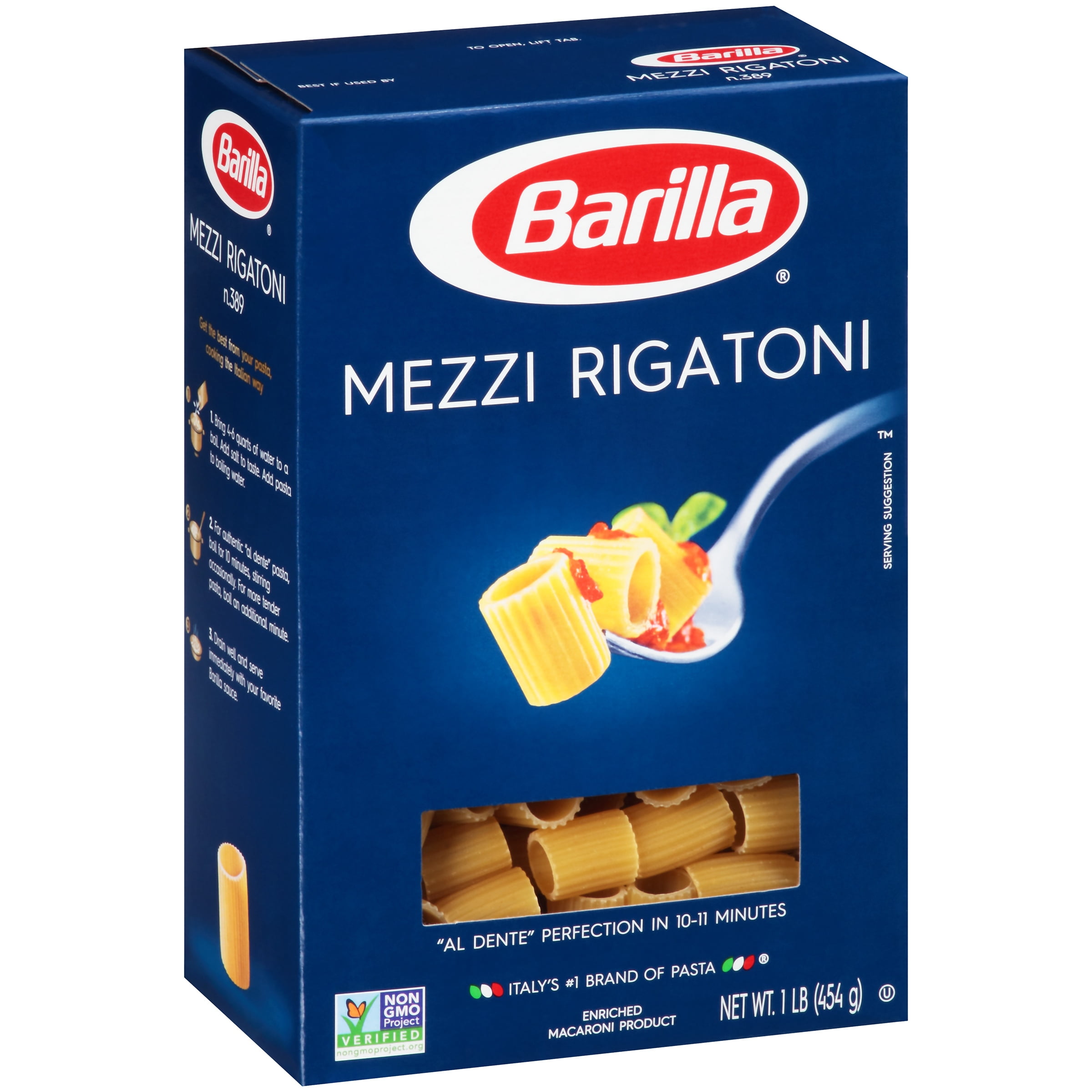 Barilla Mezzi Rigatoni Pasta 1 lb. Box by Barilla America Inc.