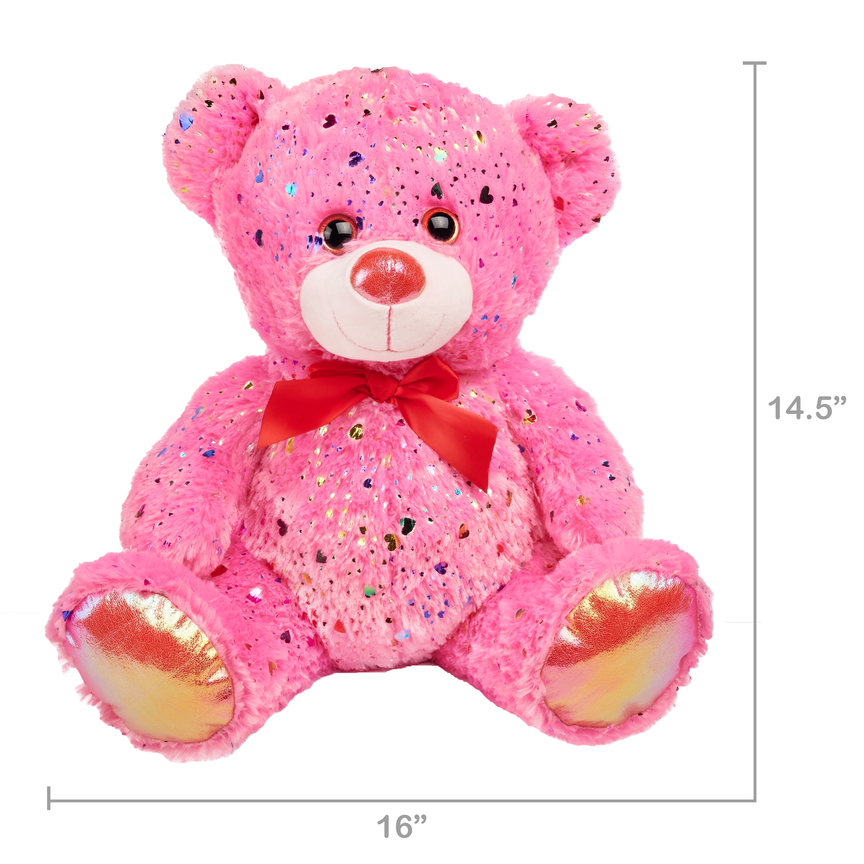 Teddy Bear Alpha Splash With Rose Gold Glitter Individually 