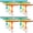 Orange, Green,yellow, variant on 12 Pcs Squeegee for Shower Glass Door 9.8'' Small Silicone Shower Squeegee for Doors Bulk with Hanging Hole for Bathroom Car Mirror Tile(Red, Blue, Green)