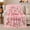 Home, variant on Holiday Elegance Script Ornaments Pink, Festive Holiday Scene, Warm Flannel Blanket for Living Room and Family Room, Art Lovers Appreciation Gift, Festive Home Decor