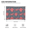 thumbnail image 4 of Fotbe Rose Flowers Reusable Cosmetic Bag Makeup Bag for Women Large Travel Cosmetic Pouch Girls' Make Up Organizer, 4 of 8