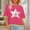 03 Hot Pink, variant on Weiqiqre Tops for Women Trendy Graphic Half Sleeve Drop Shoulder Crewneck Oversized T Shirt Tops