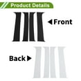 thumbnail image 3 of Moldura de ventana del pilar de la puerta Unique Bargains para Chevy Suburban 2007-2013 Negro Frontal Izquierda Derecha Sticker Antirrayaduras Cubierta de postes de pilar 4 Pcs, 3 of 7