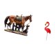 thumbnail image 5 of Estatua de caballo y pájaro, adorno artístico para escritorio, colección de esculturas de resina para decoración del hogar, oficina, sala de estar, am, 5 of 8