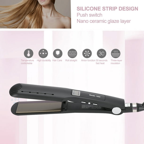 Hair straightener with silicone strips hotsell